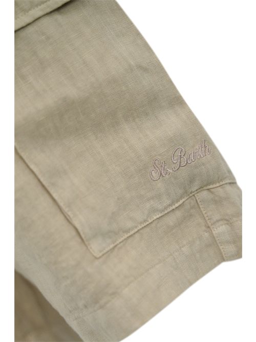 Bermuda Marseille in lino beige Mc2 Saint Barth | MARSEILLE00275 LINEN 11